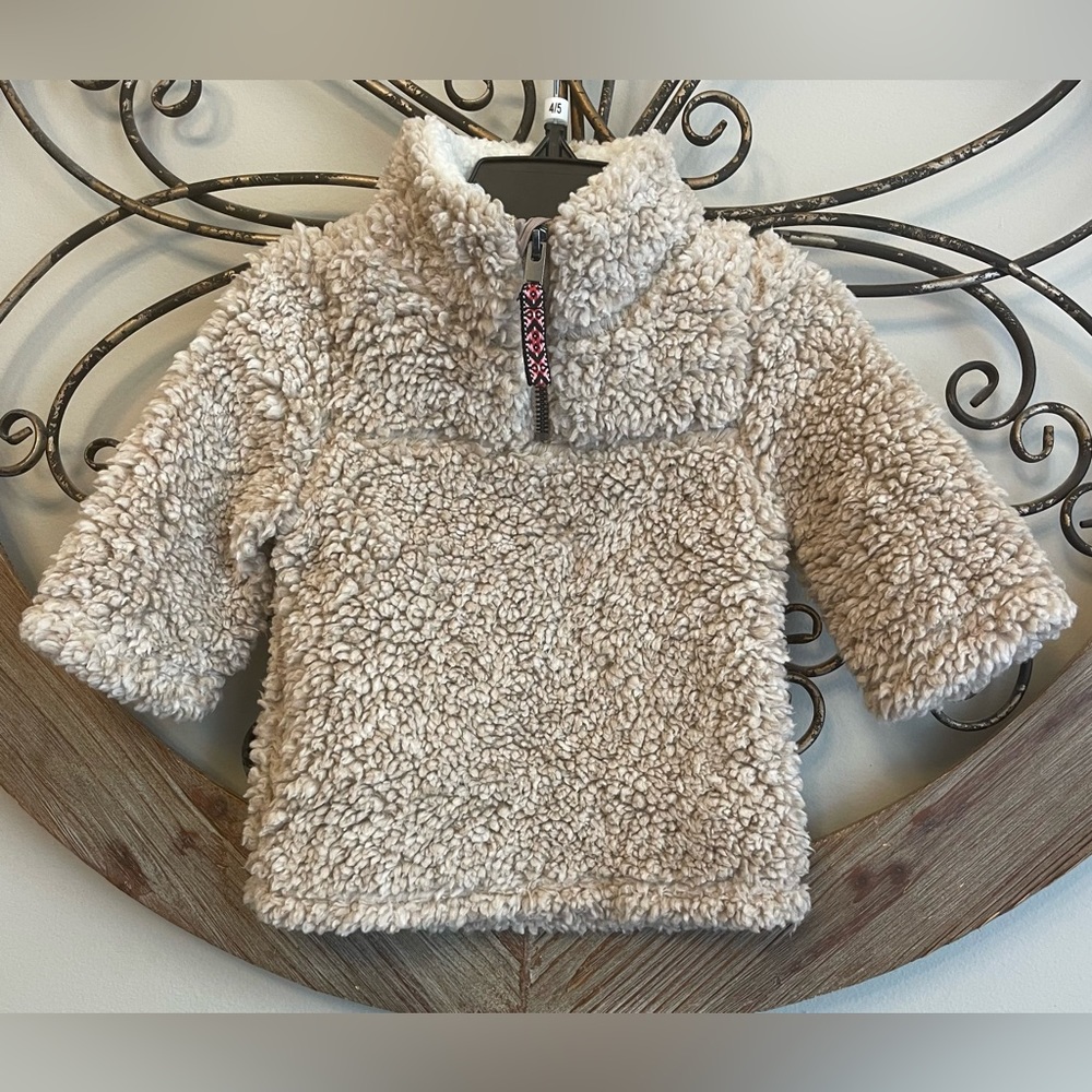 starting out Baby Girl Sherpa zip Up Pullover